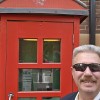 Stupid selfie by phone booth