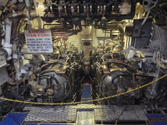 Forward torpedo room