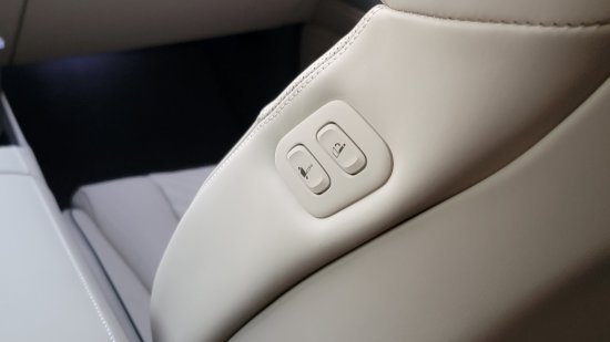 Seat controls on the passenger seat