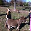 Krista and T with donkey